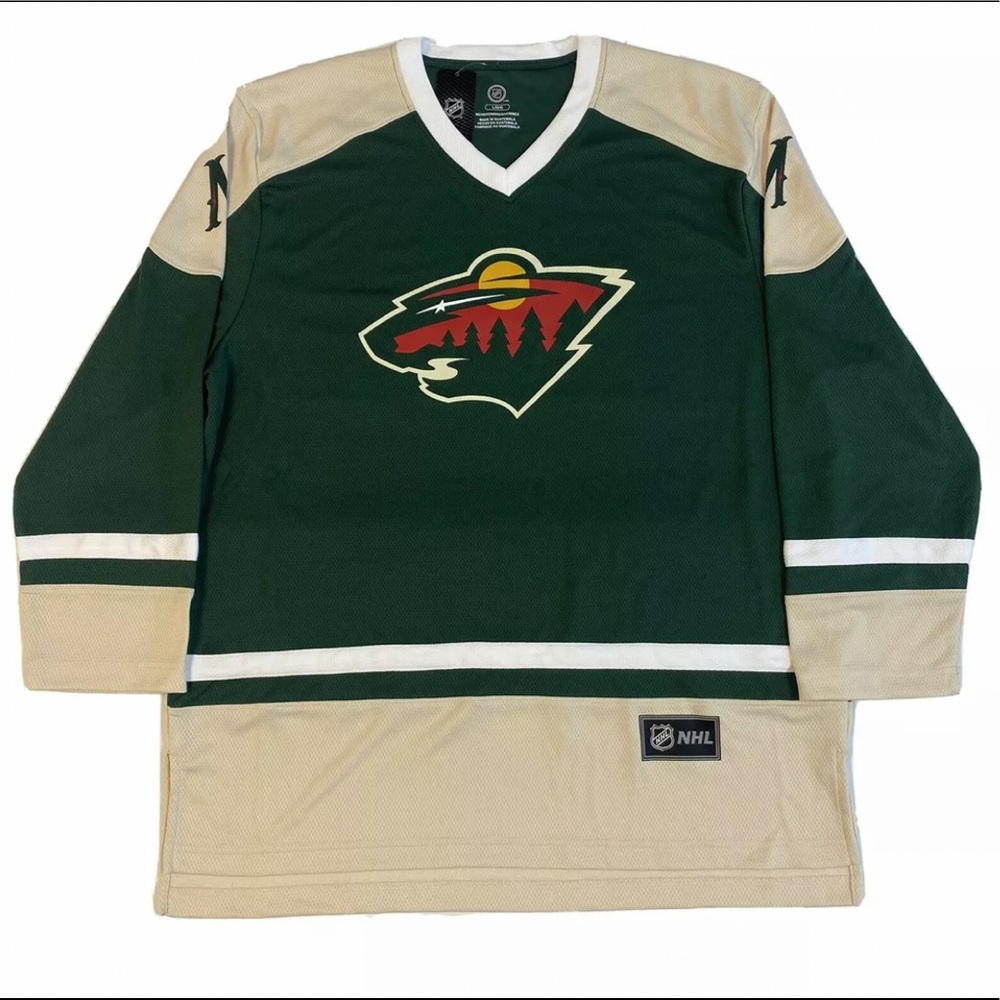 NWT NHL Minnesota Wild Hockey Jersey Men’s Sz. L